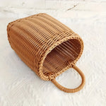 Storage Basket Woven Faux Rattan Hanging Organizer