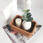Storage Basket Woven Rattan-Style Three Sizes