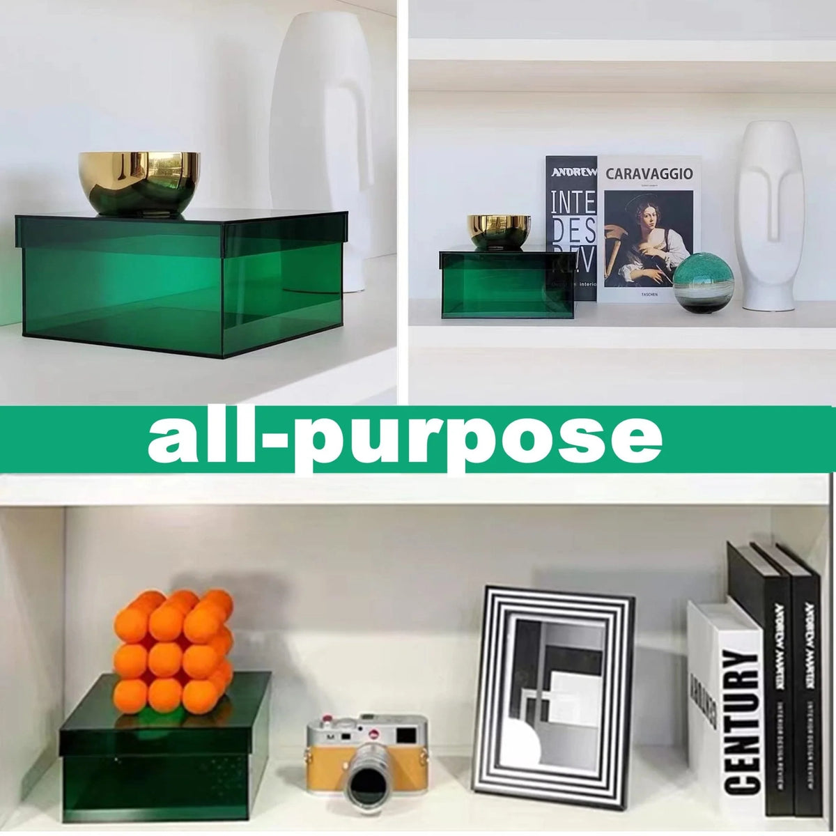Storage Box Clear Acrylic With Lid