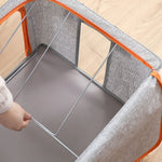 Storage Box Foldable with Clear Zippered Windows