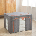 Storage Box Foldable with Clear Zippered Windows