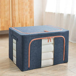 Storage Box Foldable with Clear Zippered Windows
