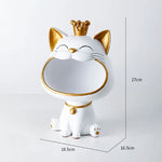 Storage Box Resin Lucky Cat Design