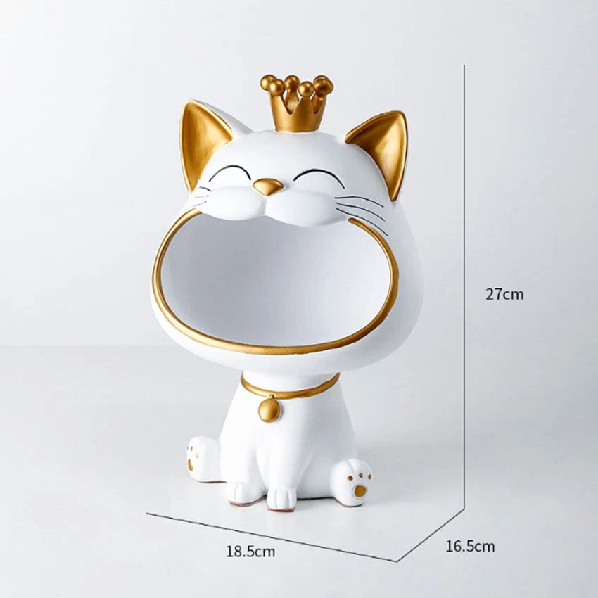 Storage Box Resin Lucky Cat Design