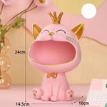 Storage Box Resin Lucky Cat Design