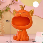 Storage Box Resin Lucky Cat Design