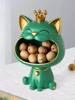 Storage Box Resin Lucky Cat Design