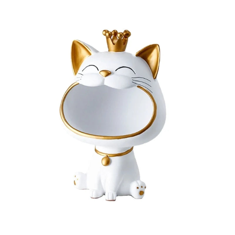 Storage Box Resin Lucky Cat Design