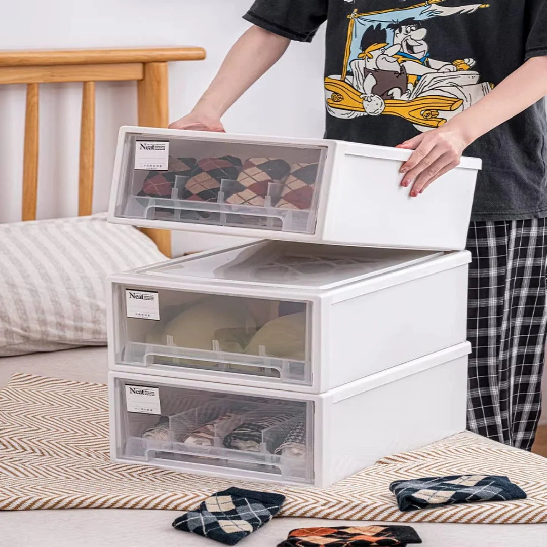 Storage Box Sliding Drawer Modular Stackable