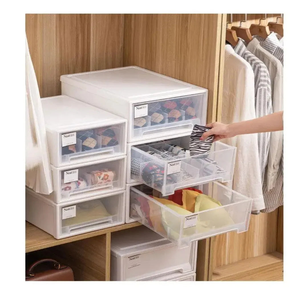 Storage Box Sliding Drawer Modular Stackable