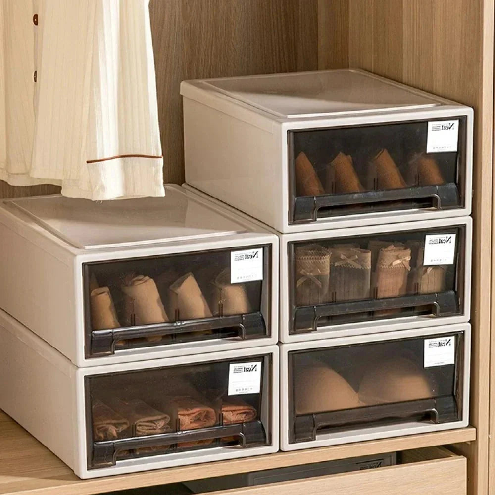 Storage Box Sliding Drawer Modular Stackable