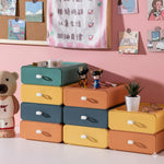 Storage Box Stackable Space-Saving Plastic