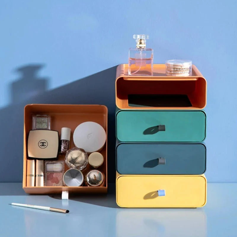 Storage Box Stackable Space-Saving Plastic