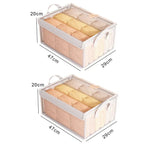 Storage Box Transparent Foldable & Stackable with Stainless Steel Frame