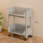 Storage Cart Slim Rolling Open Storage With Hooks