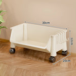 Storage Cart Slim Rolling Open Storage With Hooks