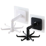 Storage Hooks 360-Degree Swivel Drill-Free Adhesive Mount