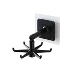 Storage Hooks 360-Degree Swivel Drill-Free Adhesive Mount