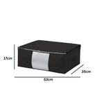 Storage Organizer Foldable Zippered Clear Window