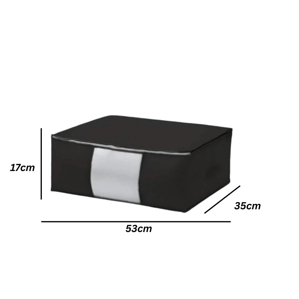 Storage Organizer Foldable Zippered Clear Window