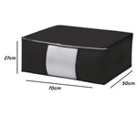 Storage Organizer Foldable Zippered Clear Window