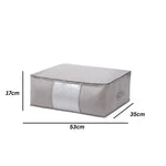Storage Organizer Foldable Zippered Clear Window