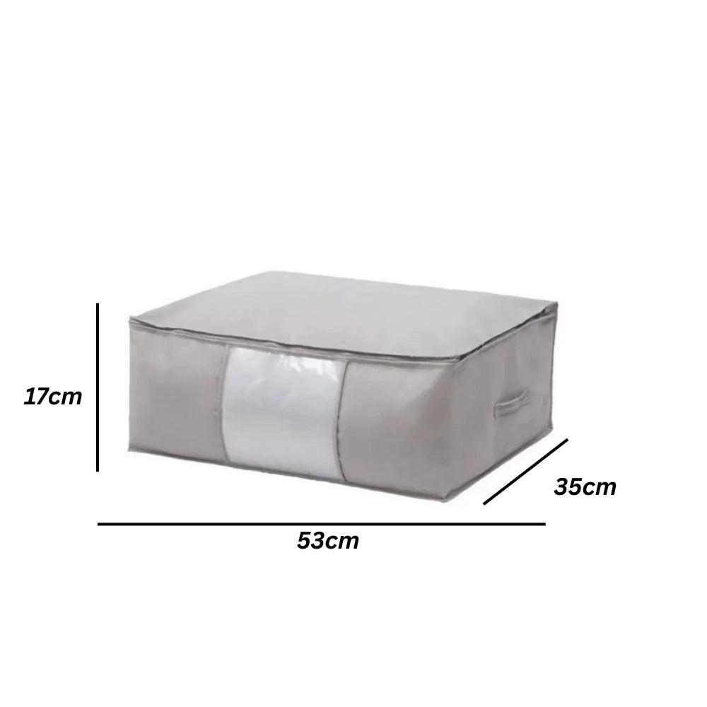 Storage Organizer Foldable Zippered Clear Window