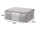 Storage Organizer Foldable Zippered Clear Window