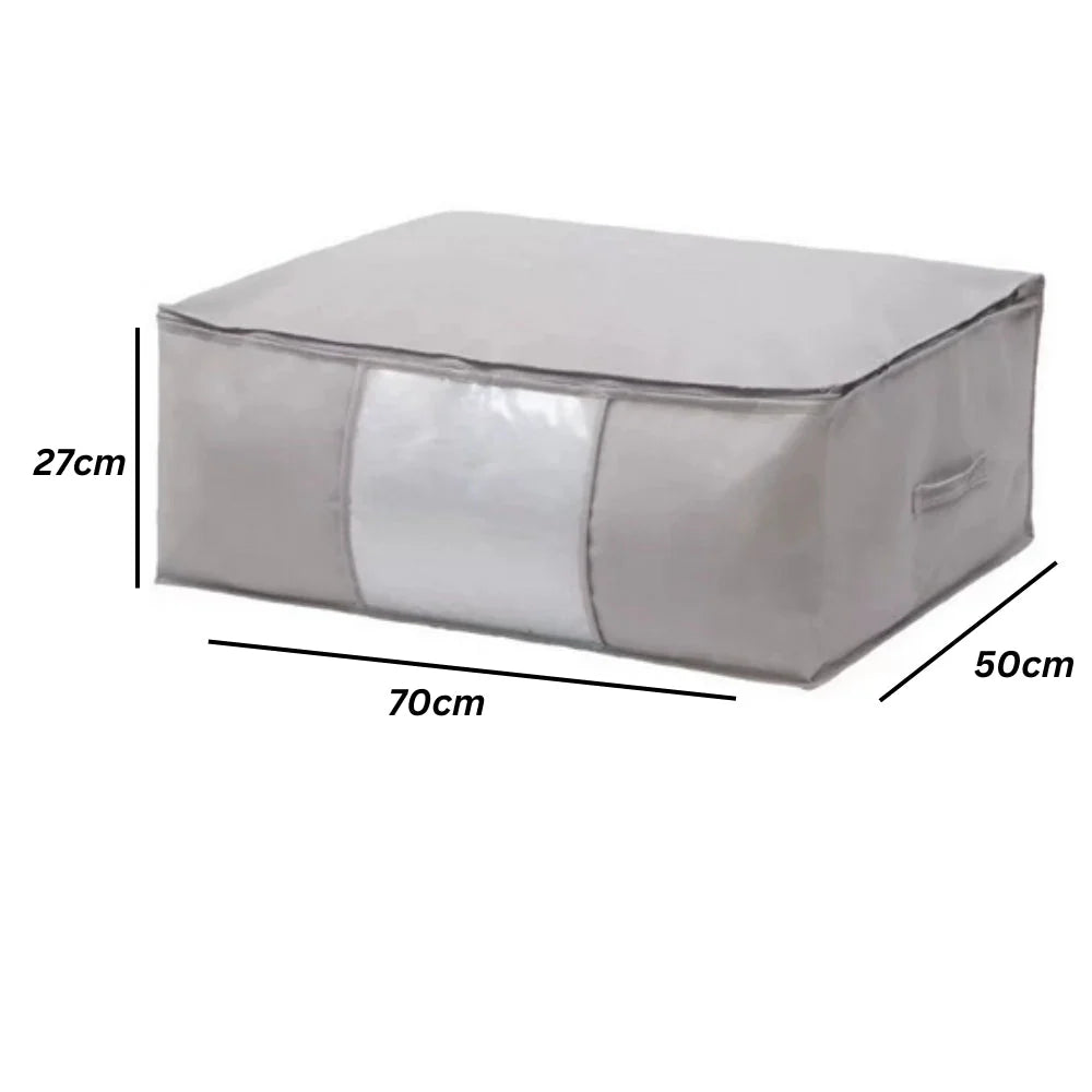 Storage Organizer Foldable Zippered Clear Window