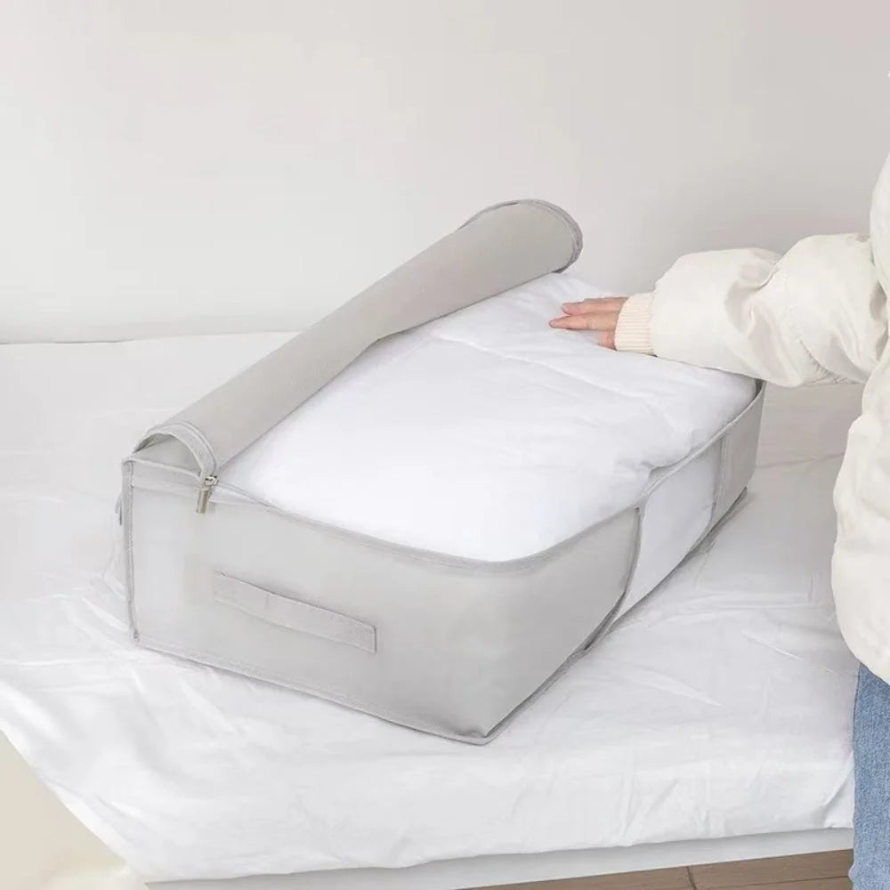 Storage Organizer Foldable Zippered Clear Window