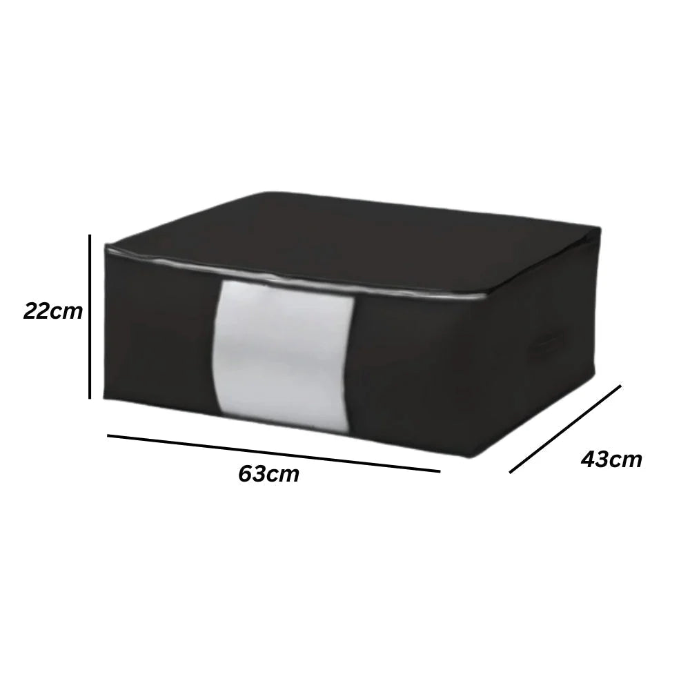 Storage Organizer Foldable Zippered Clear Window
