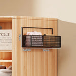 Storage Organizer Over-Door Four-Tier Metal Mesh Baskets