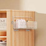 Storage Organizer Over-Door Four-Tier Metal Mesh Baskets