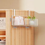 Storage Organizer Over-Door Four-Tier Metal Mesh Baskets