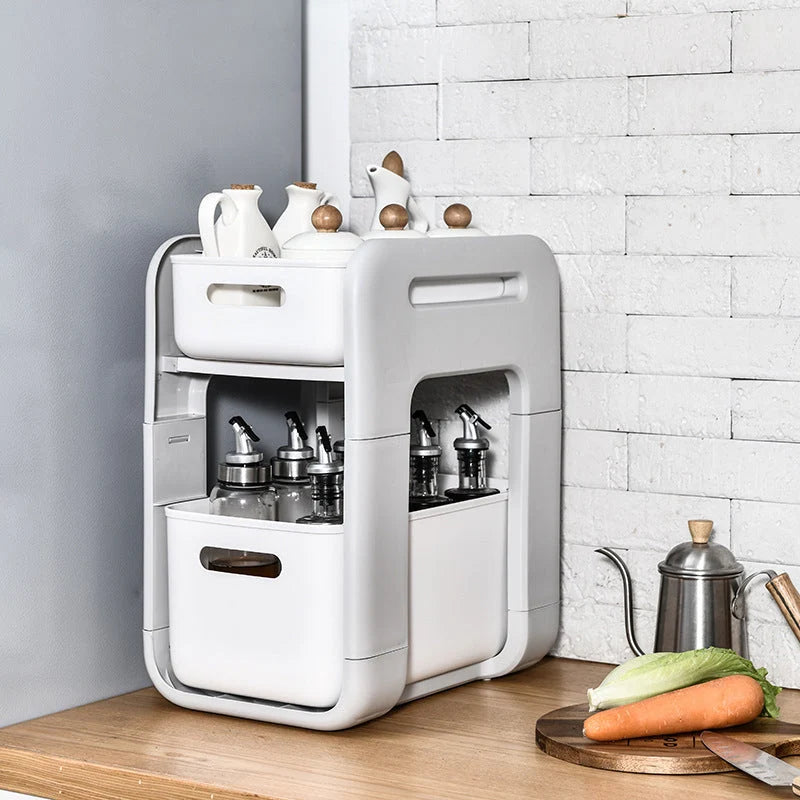 Storage Rack ABS Multi-Tier Minimalist Design