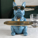 Storage Tray Bulldog Design High-Grade Resin
