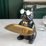 Storage Tray Bulldog Design High-Grade Resin