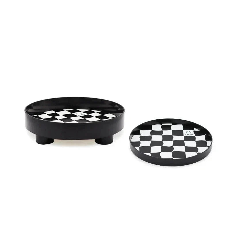 Storage Tray Plastic Chessboard Design for Organization