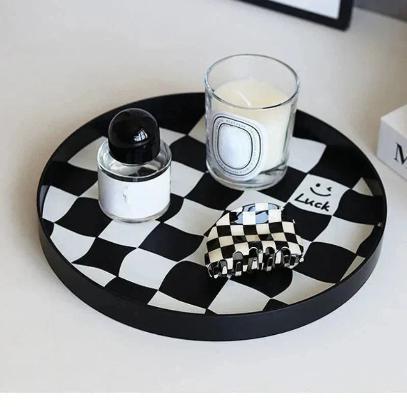 Storage Tray Plastic Chessboard Design for Organization