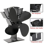 Stove Fan Heat-Powered Automatic 210 CFM Airflow