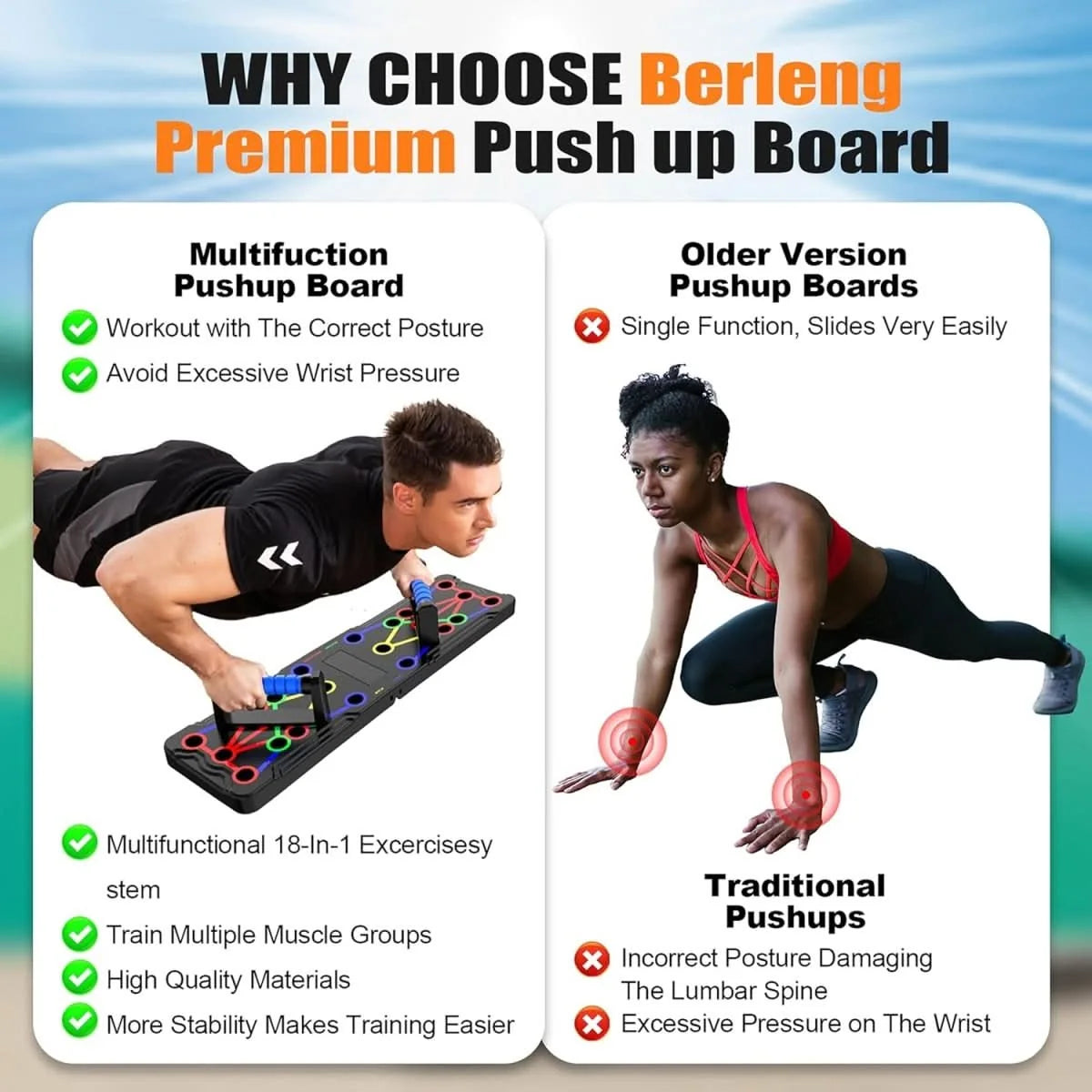 Strength Training Board Color-Coded Grip Positions Compact