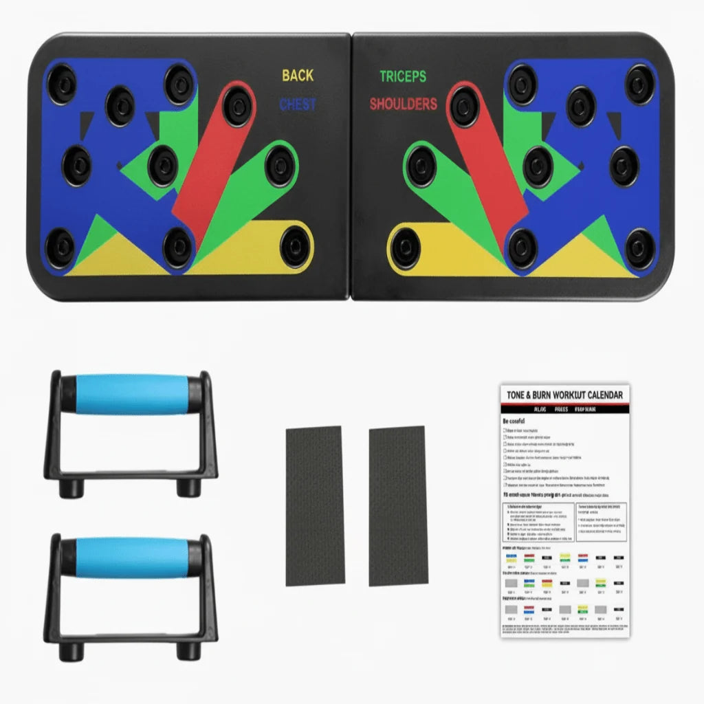 Strength Training Board Color-Coded Grip Positions Compact