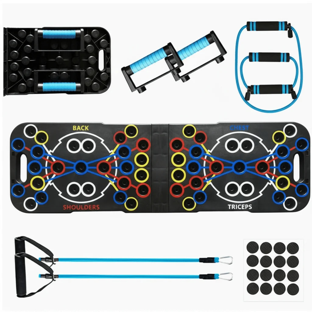 Strength Training Board Color-Coded Grip Positions Compact