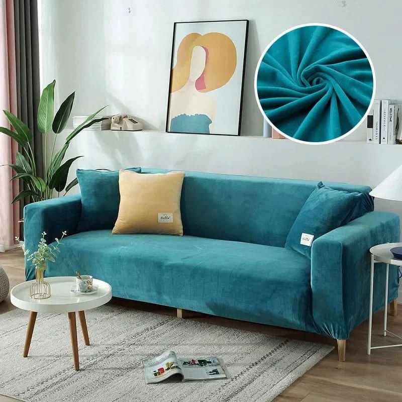 Stretch Velvet Non-Slip Machine-Washable Sofa Cover