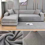 Stretch Velvet Non-Slip Machine-Washable Sofa Cover