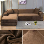 Stretch Velvet Non-Slip Machine-Washable Sofa Cover