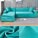 Stretch Velvet Non-Slip Machine-Washable Sofa Cover