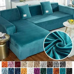 Stretch Velvet Non-Slip Machine-Washable Sofa Cover
