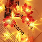 String Lights Autumn Maple Leaf Battery-Operated Warm LED Glow