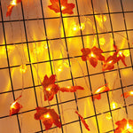 String Lights Autumn Maple Leaf Battery-Operated Warm LED Glow